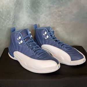 Air Jordan 12 XII Retro Indigo White Men's Basketball Shoes 130690 404 Size 11.5
